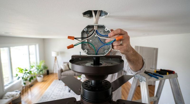 Hanging Fan Installation in Littleton, CO